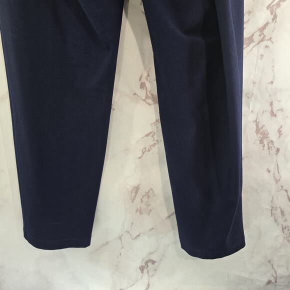 Eileen Fisher Pants Womens XL Navy Blue Stretch Pull On High Rise Crepe Viscose - Picture 8 of 12
